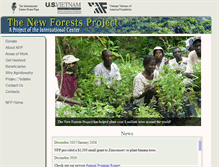 Tablet Screenshot of newforestsproject.org